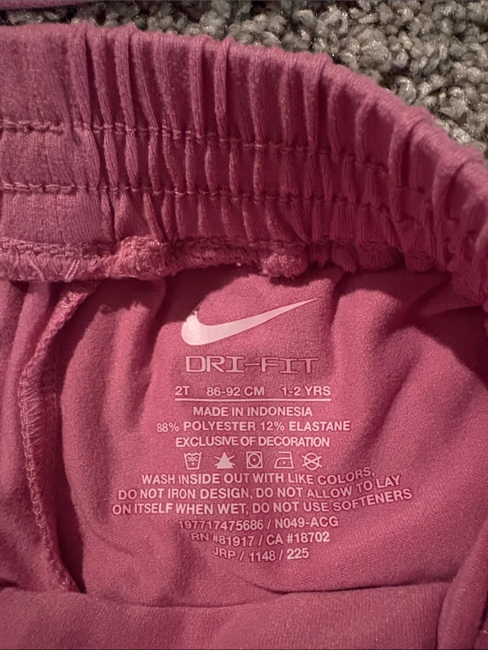 Nike Pink Girls' Active Top and Skort Set - Picture 2 of 2
